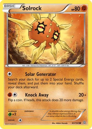 Solrock (83/160) [XY  Primal Clash] - Common