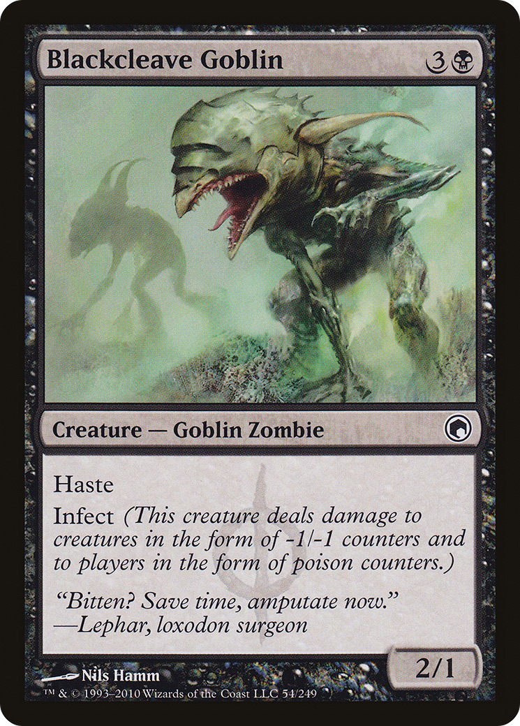 Blackcleave Goblin (SOM-054) [Scars of Mirrodin] Foil