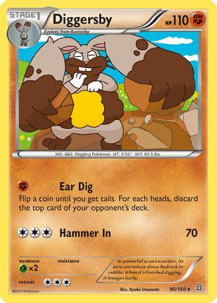 Diggersby (90/160) [XY  Primal Clash] - Rare