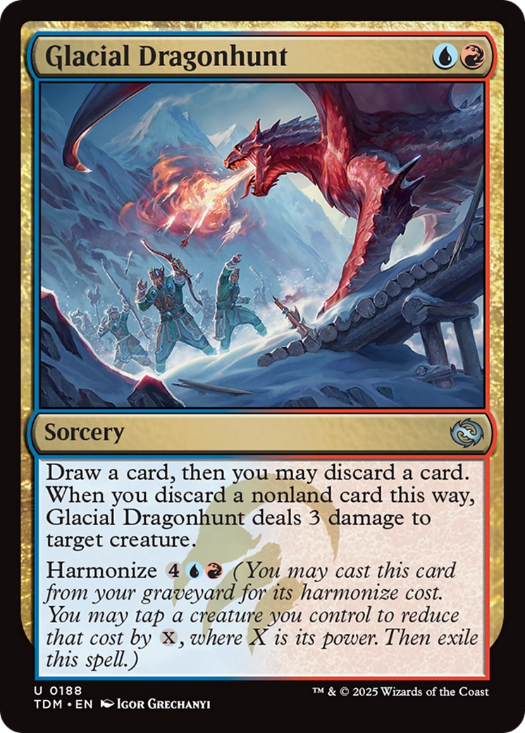 Glacial Dragonhunt (TDM-188) [Tarkir: Dragonstorm]
