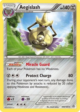 Aegislash (100/160) [XY  Primal Clash] Holofoil - Holo Rare