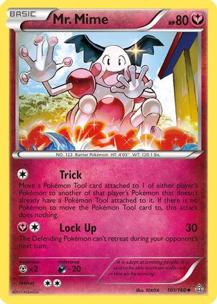 Mr. Mime (101/160) [XY  Primal Clash] Reverse Holofoil - Uncommon
