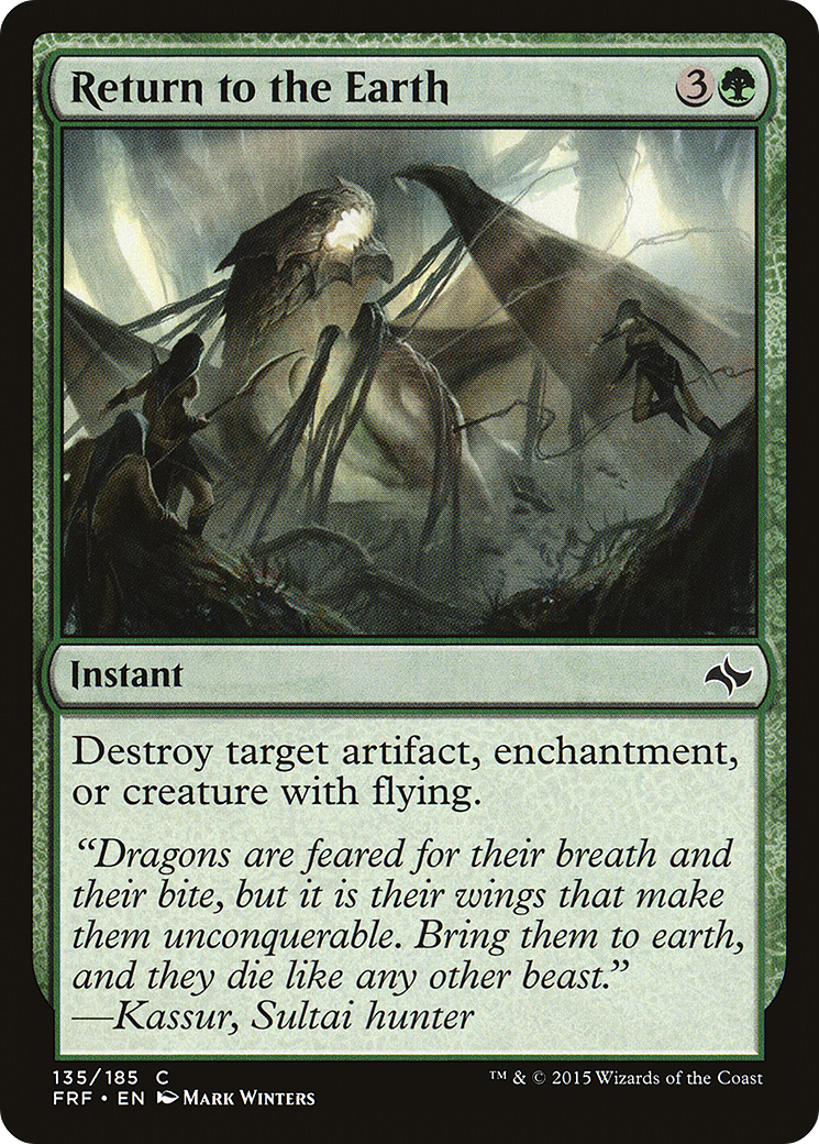 Return to the Earth (FRF-135) [Fate Reforged] Foil
