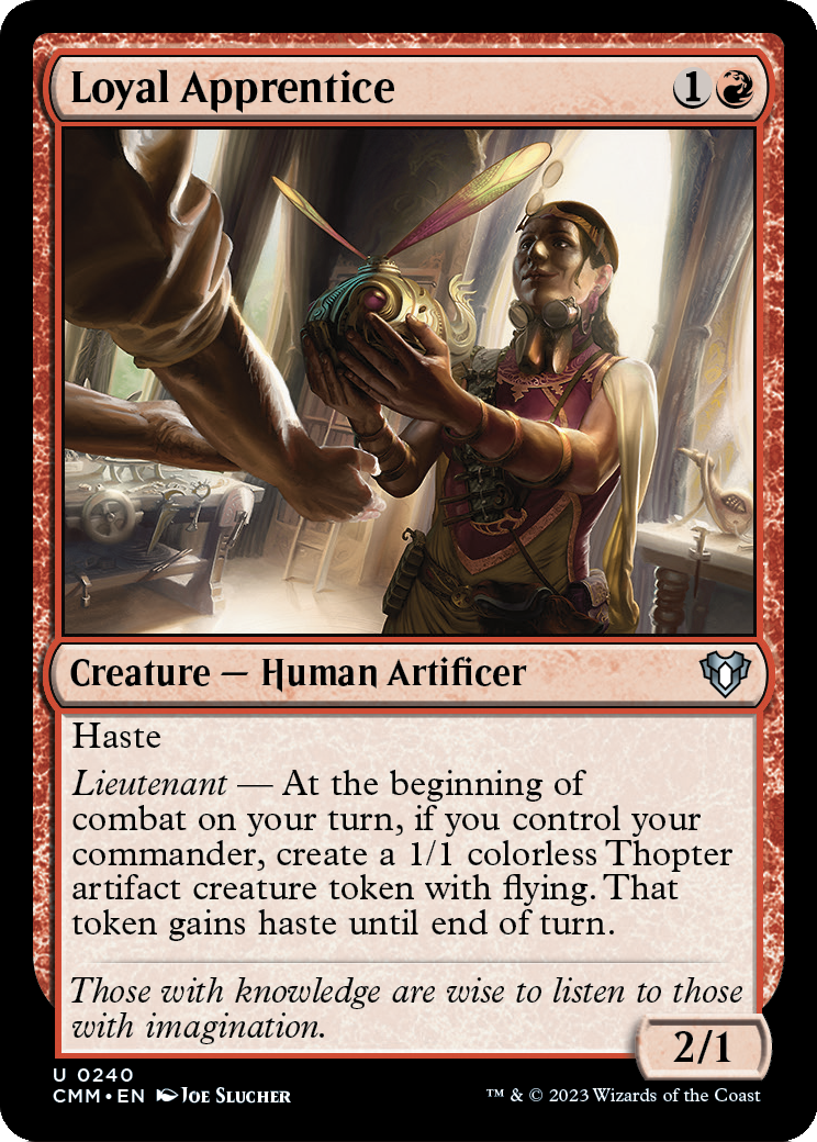 Loyal Apprentice (CMM-240) [Commander Masters]