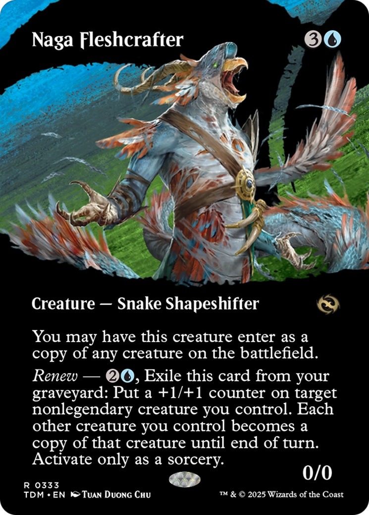 Naga Fleshcrafter (Borderless) (TDM-333) (Showcase) [Tarkir: Dragonstorm]