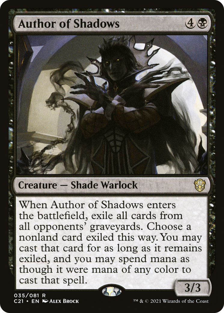 Author of Shadows (C21-035) [Commander 2021]