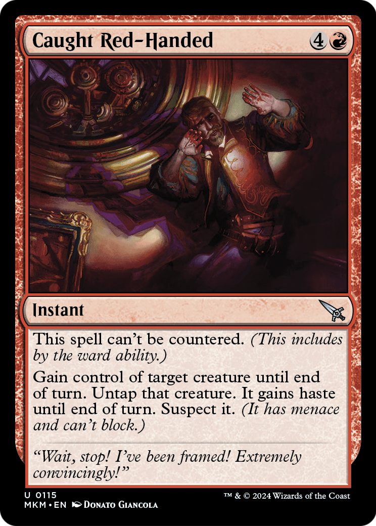 Caught Red-Handed (MKM-115) [Murders at Karlov Manor] Foil