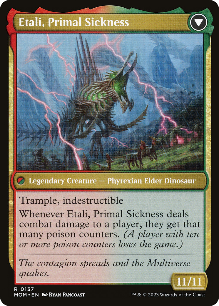 Etali, Primal Conqueror (MOM-137) [March of the Machine] Foil