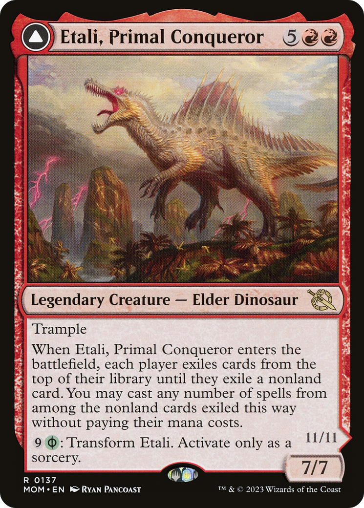 Etali, Primal Conqueror (MOM-137) [March of the Machine] Foil