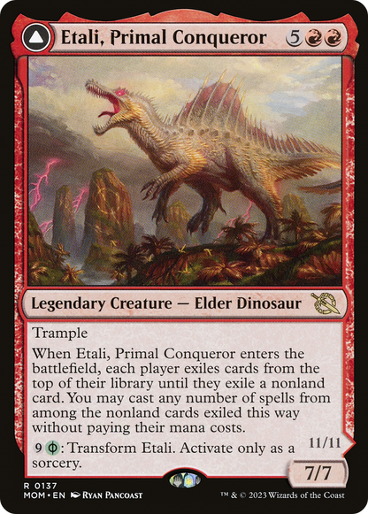 Etali, Primal Conqueror (MOM-137) [March of the Machine] Foil