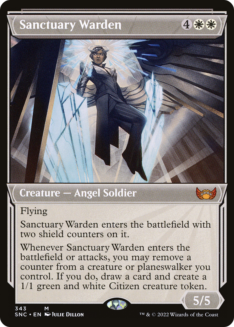 Sanctuary Warden (Showcase) (SNC-343) [Streets of New Capenna] Foil