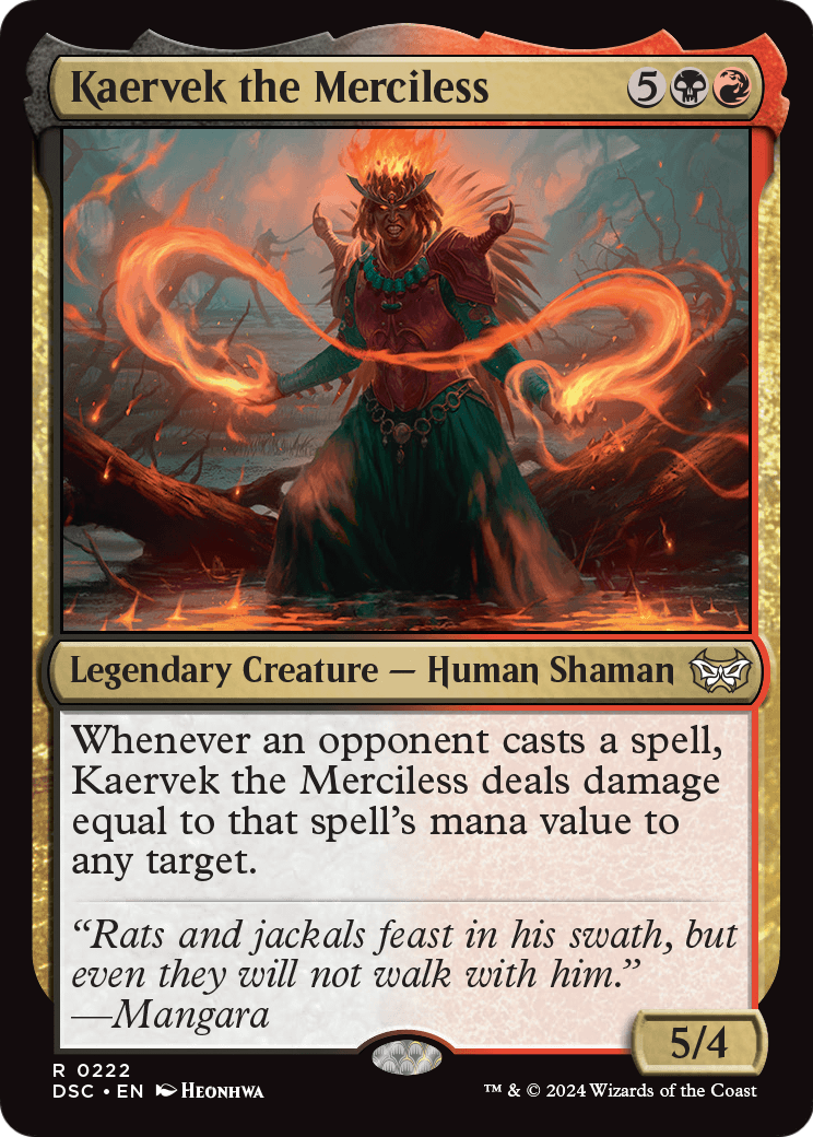 Kaervek the Merciless (DSC-222) [Duskmourn: House of Horror Commander]