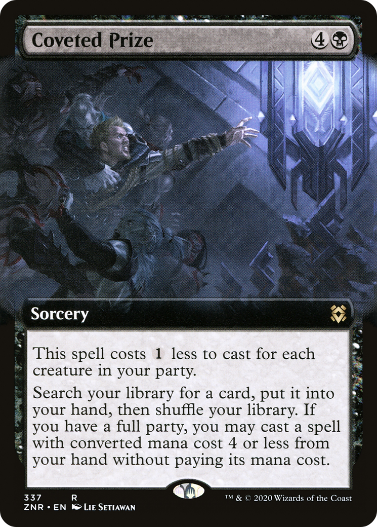 Coveted Prize (Extended Art) (ZNR-337) [Zendikar Rising]