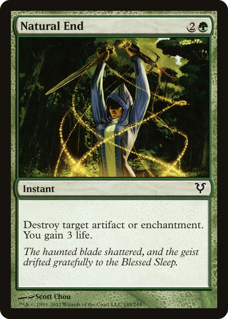 Natural End (AVR-185) [Avacyn Restored] Foil