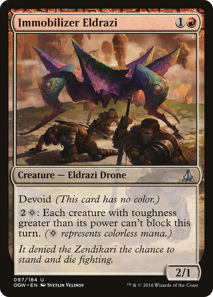Immobilizer Eldrazi (OGW-097) [Oath of the Gatewatch] Foil