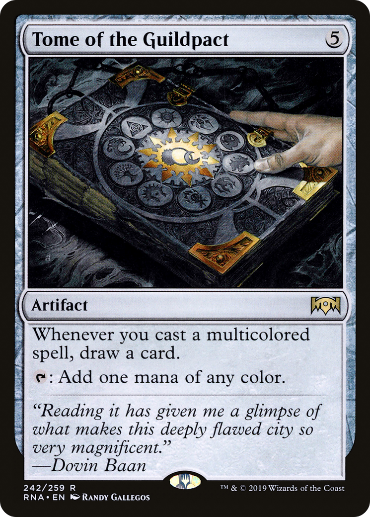 Tome of the Guildpact (RNA-242) [Ravnica Allegiance] Foil