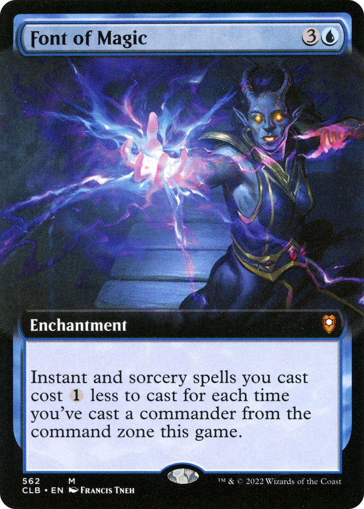 Font of Magic (Extended Art) (CLB-562) [Commander Legends: Battle for Baldur's Gate] Foil