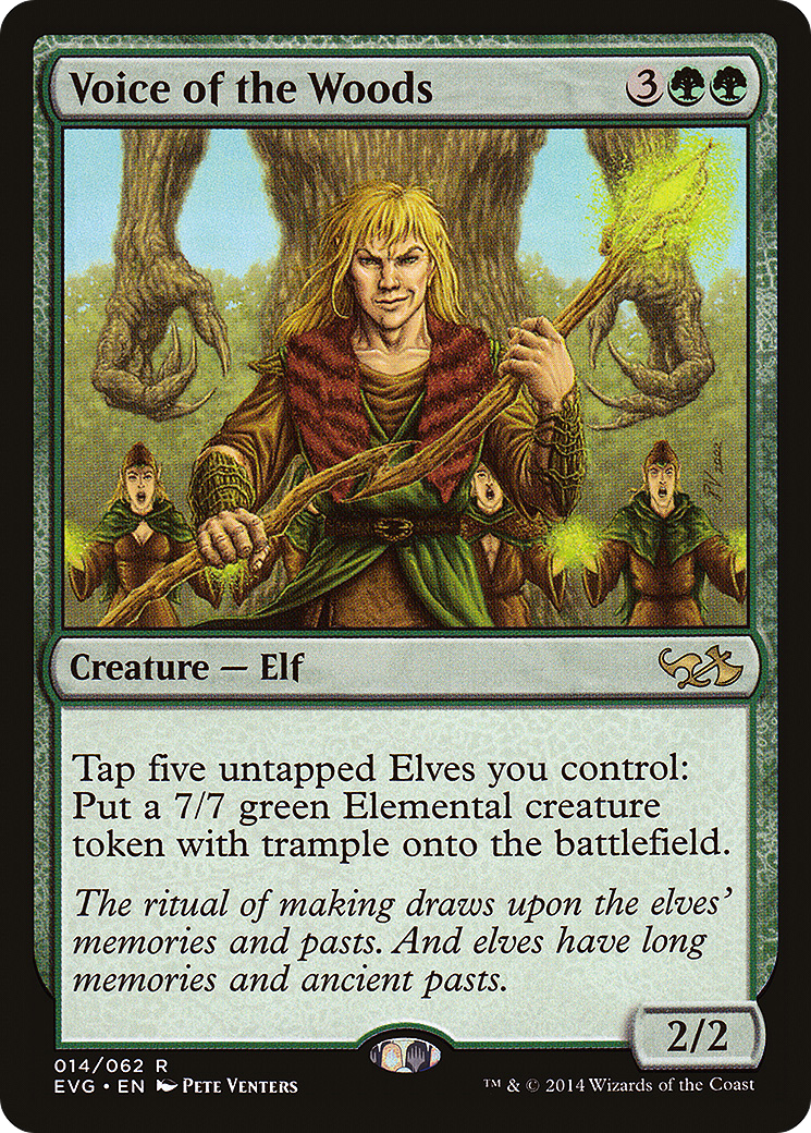 Voice of the Woods [Duel Decks Anthology: Elves vs. Goblins] Foil