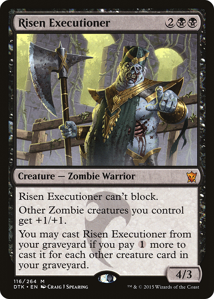 Risen Executioner (DTK-116) [Dragons of Tarkir] Foil