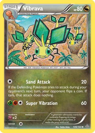 Vibrava (109/160) [XY  Primal Clash] Reverse Holofoil - Uncommon