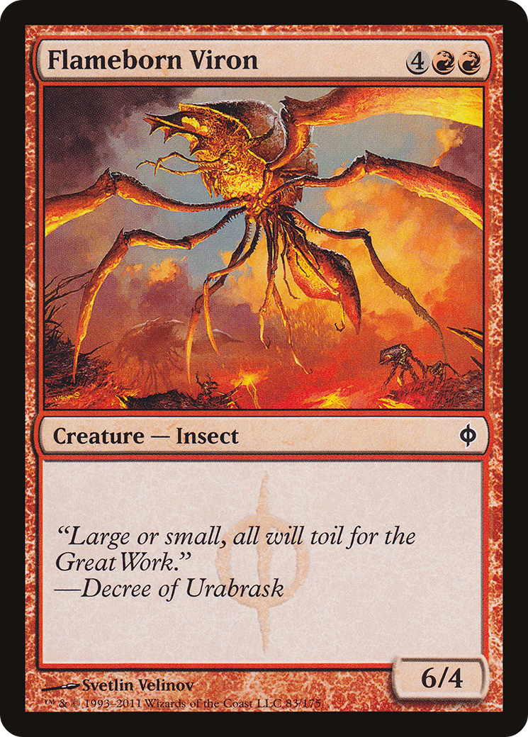 Flameborn Viron (NPH-083) [New Phyrexia] Foil