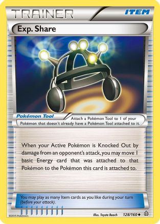 Exp. Share (128/160) [XY  Primal Clash] Reverse Holofoil - Uncommon
