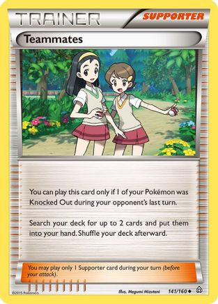 Teammates (141/160) [XY  Primal Clash] Reverse Holofoil - Uncommon