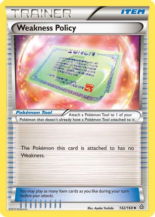 Weakness Policy (142/160) [XY  Primal Clash] - Uncommon