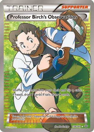 Professor Birch's Observations (159 Full Art) (159/160) [XY  Primal Clash] Holofoil - Ultra Rare