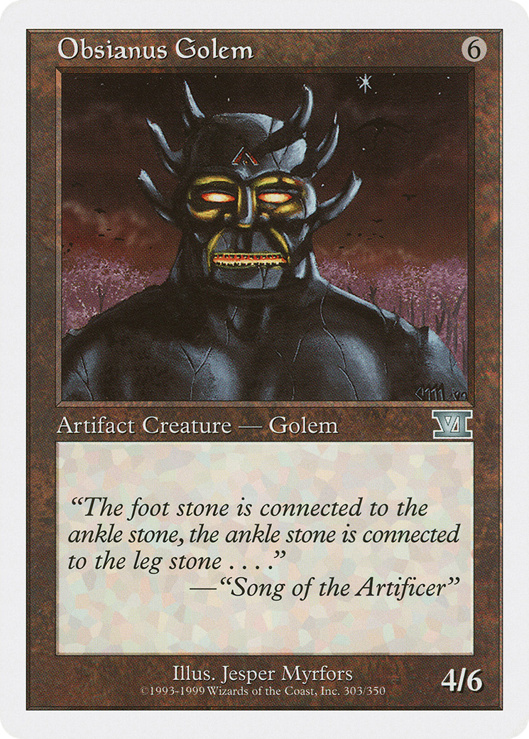 Obsianus Golem (6ED-303) [Classic Sixth Edition]