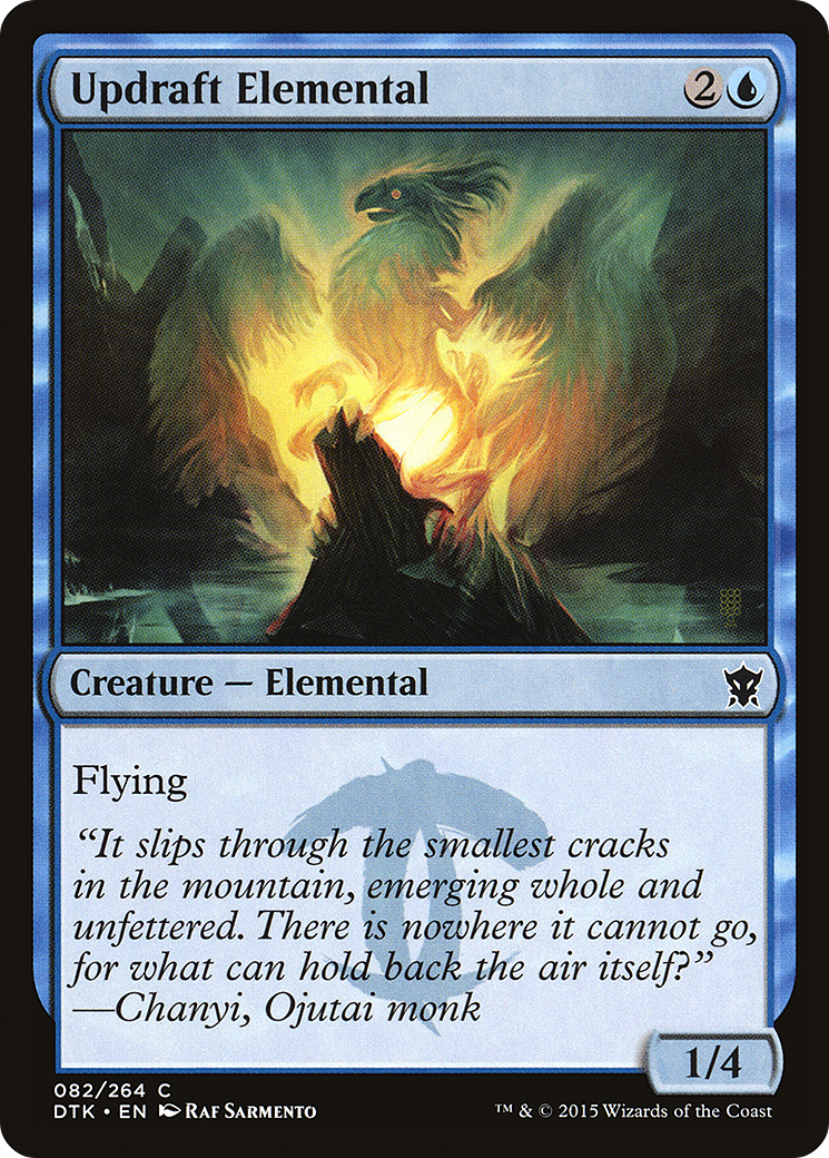 Updraft Elemental (DTK-082) [Dragons of Tarkir] Foil