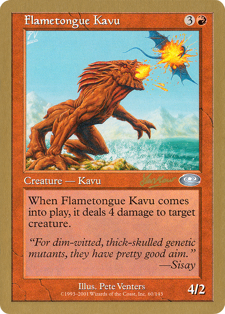 Flametongue Kavu - 2002 Sim Han How (PLS) [World Championship Decks 2002]