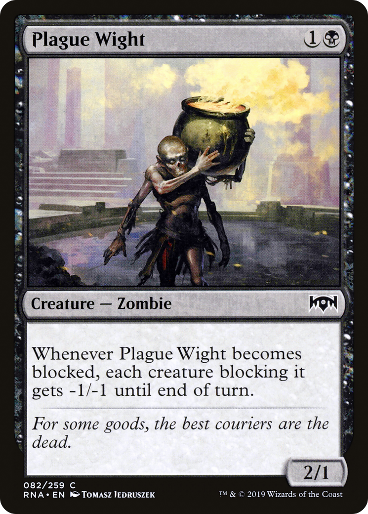 Plague Wight (RNA-082) [Ravnica Allegiance] Foil