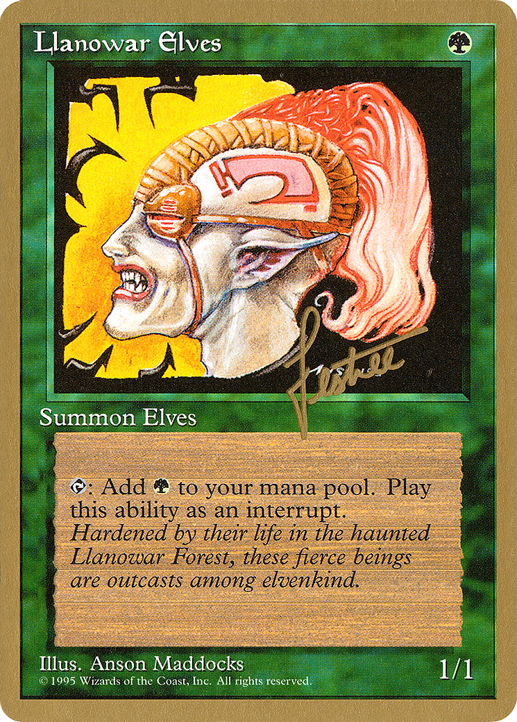 Llanowar Elves - 1996 Bertrand Lestree (4ED) [Pro Tour Collector Set]