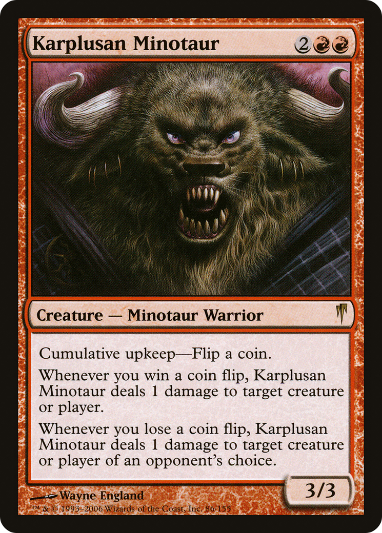 Karplusan Minotaur (CSP-086) [Coldsnap] Foil