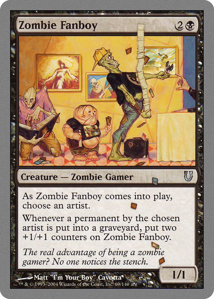 Zombie Fanboy (UNH-069) [Unhinged] Foil
