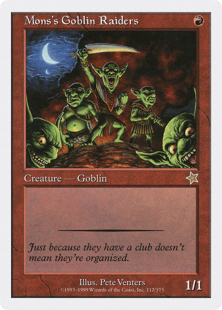 Mons's Goblin Raiders (S99-112) [Starter 1999]