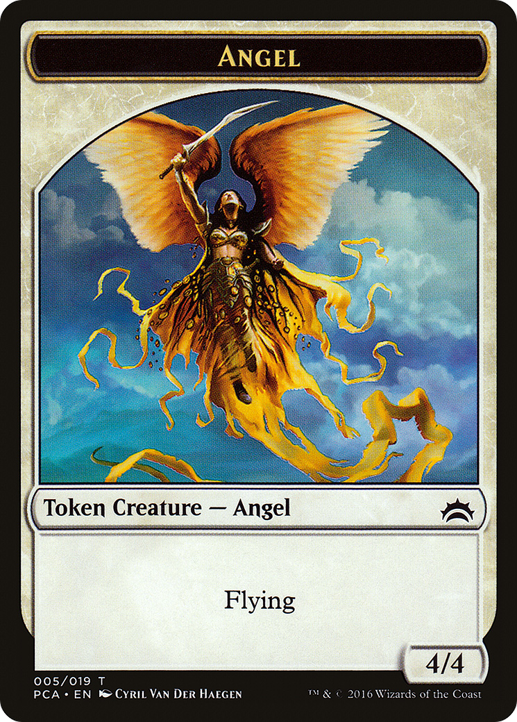 Angel // Saproling Double-sided Token (PCA-5 // 19) [Planechase Anthology Tokens]