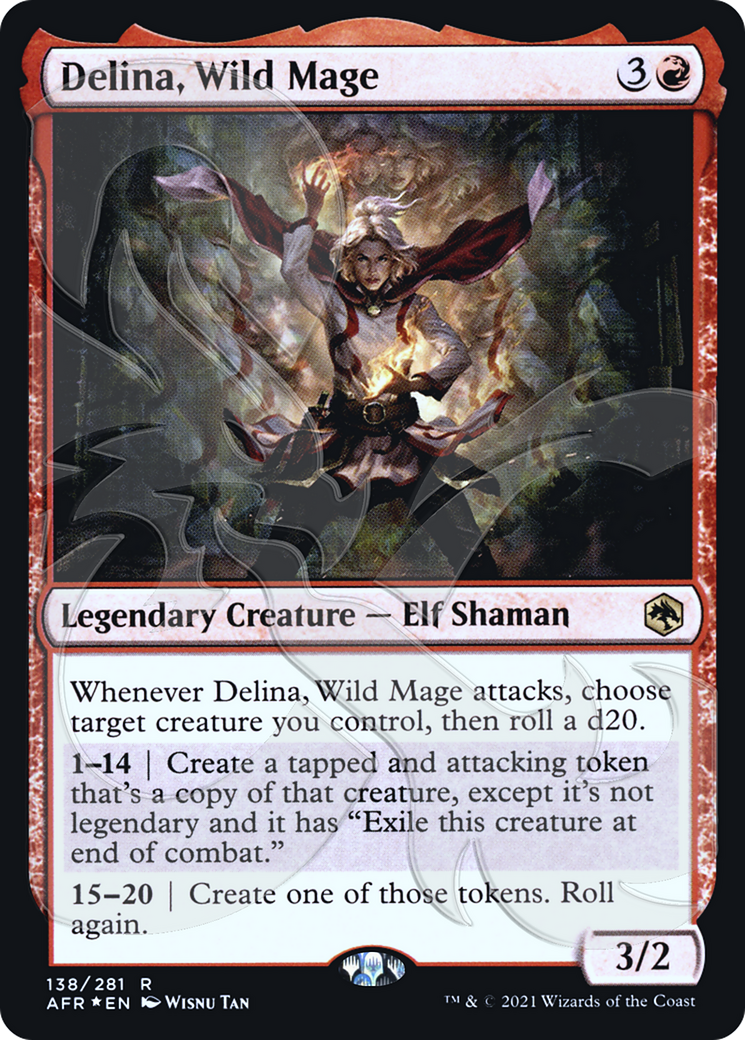 Delina, Wild Mage (AFR&-138) [Adventures in the Forgotten Realms Promos] Foil