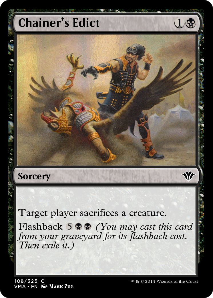 Chainer's Edict (VMA-108) [Vintage Masters] Foil