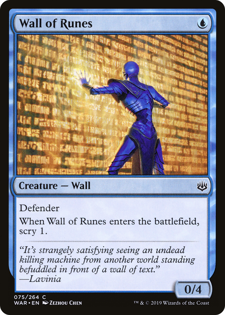 Wall of Runes (WAR-075) [War of the Spark] Foil