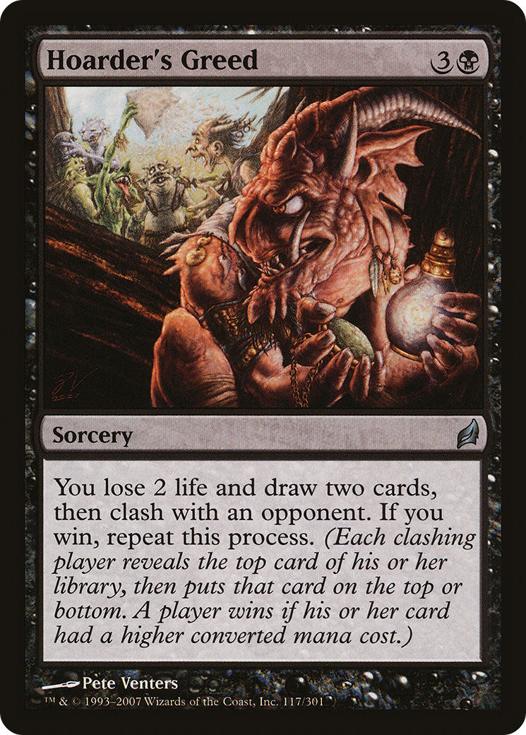 Hoarder's Greed (LRW-117) [Lorwyn] Foil