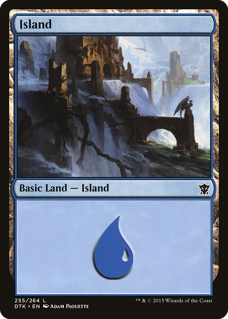 Island (DTK-255) [Dragons of Tarkir] Foil