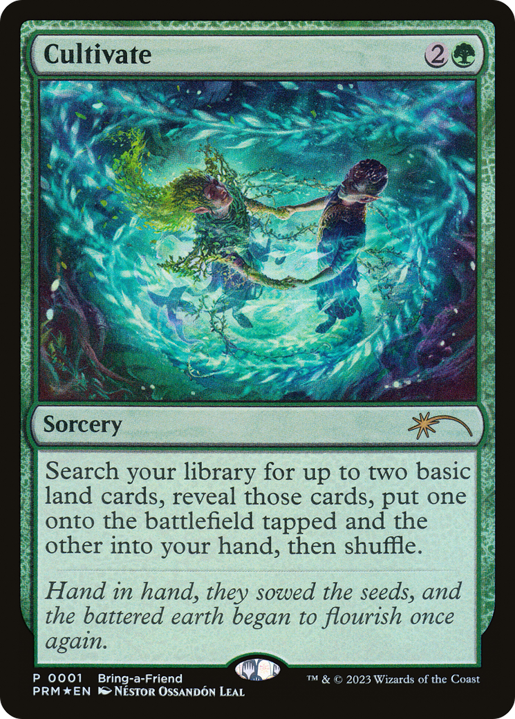 Cultivate (Bring-a-Friend Promo) (UMP-001) [Wizards Play Network 2023] Foil