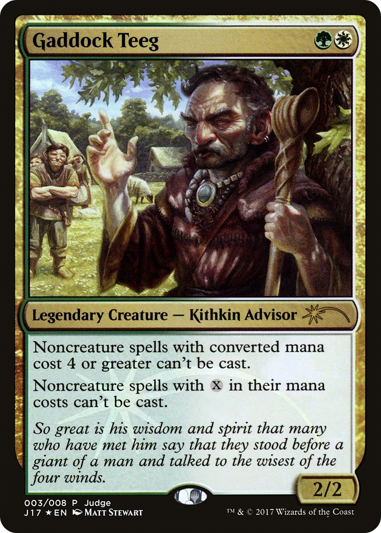 Gaddock Teeg (JDG-003) [Judge Gift Cards 2017] Foil