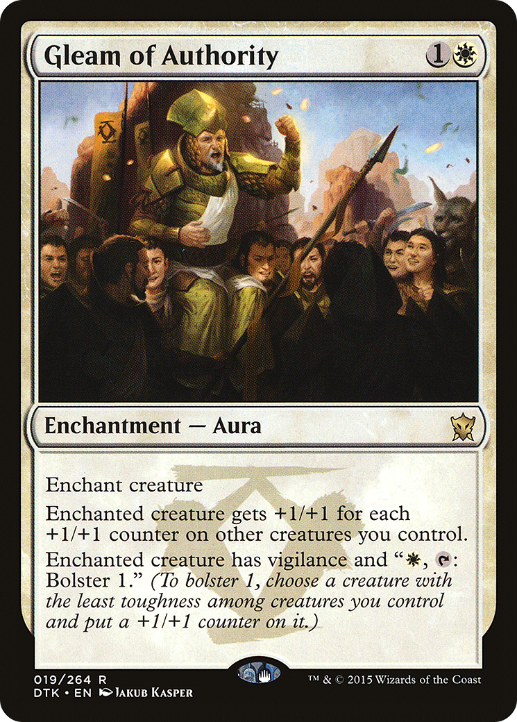 Gleam of Authority (DTK-019) [Dragons of Tarkir] Foil