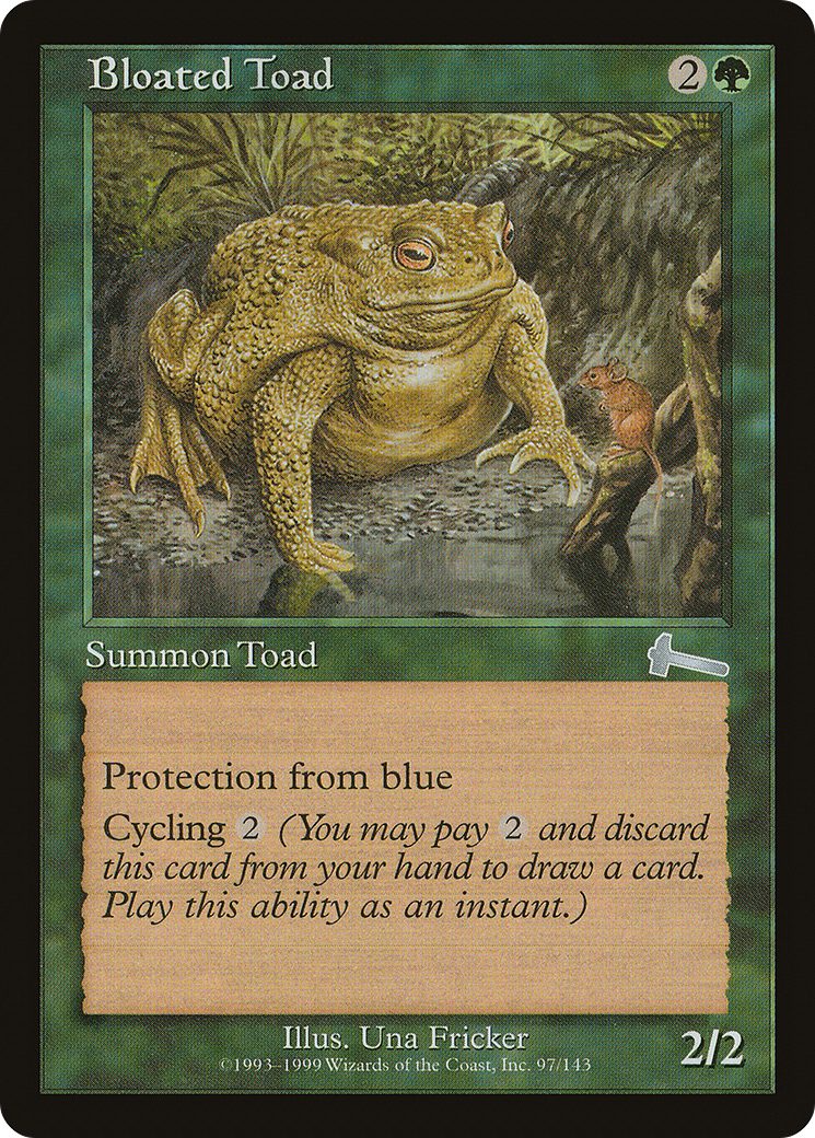 Bloated Toad (ULG-097) [Urza's Legacy] Foil