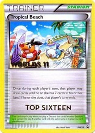 Tropical Beach - BW28 (Worlds 11) [Top 16] (BW28) [Black and White Promos] - Promo