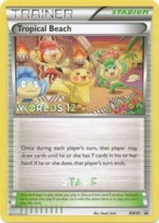 Tropical Beach - BW50 (Worlds 12) [Staff] (BW50) [Black and White Promos] - Promo