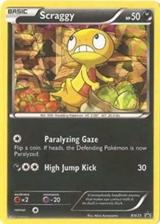 Scraggy - BW25 (Cracked Ice Holo) (BW25) [Black and White Promos] Holofoil - Promo